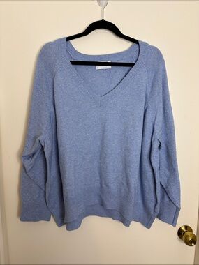 Old Navy Light Blue V-Neck Sweater